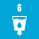 Logo ODD 6 - Eau propre et assainissement